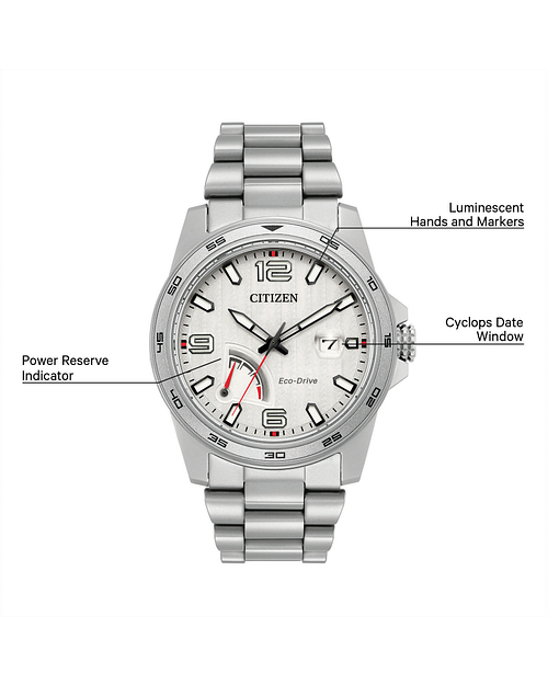 PRT- Men's Eco-Drive AW7031-54A Stainless Steel Watch | CITIZEN